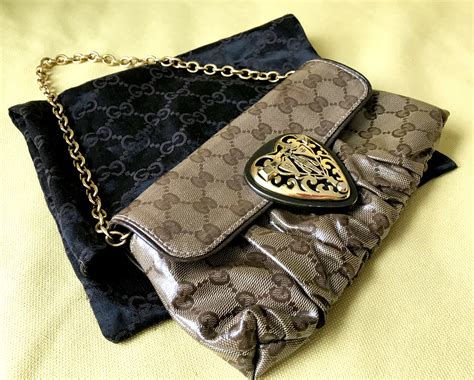 gucci crystal heart clutch|Gucci clutch bag.